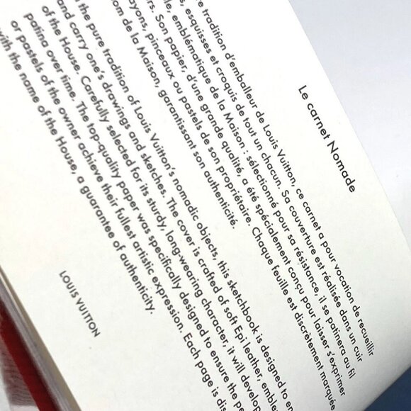 LOUIS VUITTON Epi Horizontal Notepad stationery notebook Unused - Picture 12 of 15